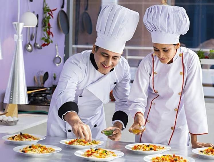 Chefs Plating Dishes